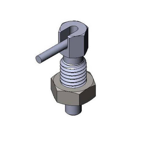 T&amp;S BRASS PARTS T&amp;S Brass 018470-45 Spring-Loaded Locking Plunger &amp; Hex Nut - SKU TS018470-45