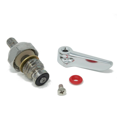 T&amp;S BRASS PARTS T&amp;S Brass 018A Hot Spindle Assembly W/ Lever Handle Old - SKU TS018A