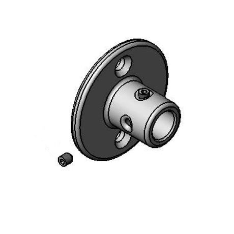 T&amp;S BRASS PARTS T&amp;S Brass 055F B-0109 Wall Bracket Body W/ Set Screw - SKU TS055F