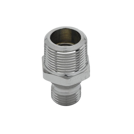 T&amp;S BRASS PARTS T&amp;S Brass 057A Adapter 3/4 NPT Male X 3/4-14UN Male Chrome-Pla - SKU TS057A