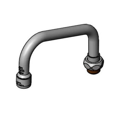 T&amp;S BRASS PARTS T&amp;S Brass 059X-A12 Swing Nozzle W/ 1.2 GPM Aerator 6 Length 2 Cle - SKU TS059X-A12