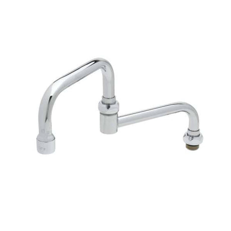 T&amp;S BRASS PARTS T&amp;S Brass 066X-A22 Double-Joint Swing Nozzle 2.2 GPM Aerator 6 Bac - SKU TS066X-A22