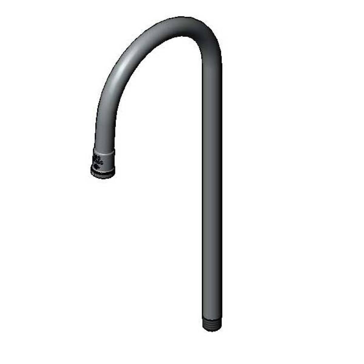T&amp;S BRASS PARTS T&amp;S Brass 125X Rigid Gooseneck 5-1/2 Spread 14-1/2 Height 9- - SKU TS125X