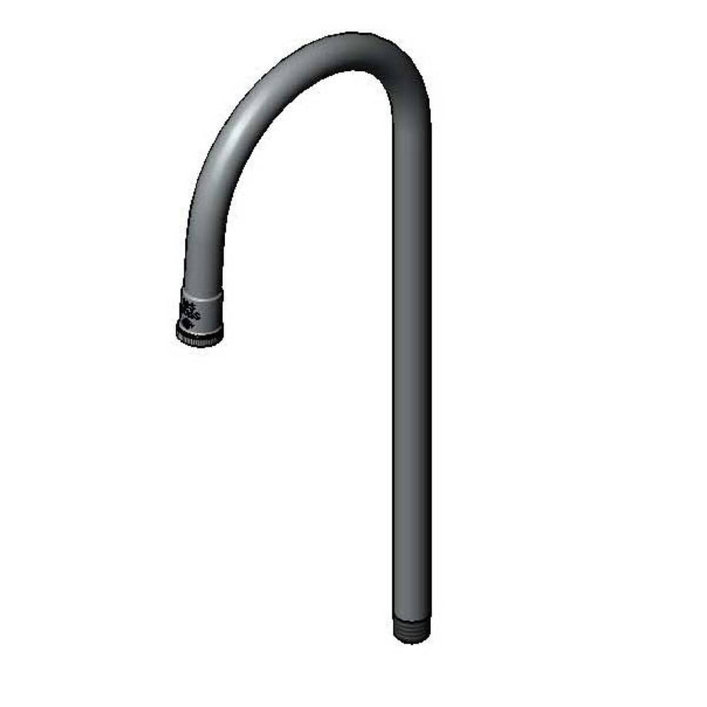 T&S BRASS PARTS T&S Brass 125X Rigid Gooseneck 5-1/2 Spread 14-1/2 Height 9- - SKU TS125X