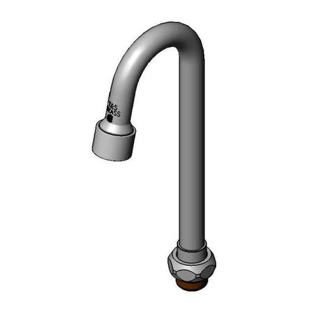T&amp;S BRASS PARTS T&amp;S Brass 132X-V05 Swivel Gooseneck W/ Vr 0.5 GPM Non-Aerat - SKU TS132X-V05