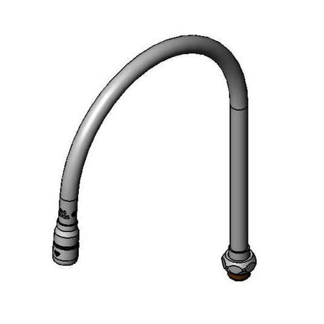 T&amp;S BRASS PARTS T&amp;S Brass 135X-A22 Swivel Gooseneck W/ 2.2 GPM Aerator 8-1 - SKU TS135X-A22
