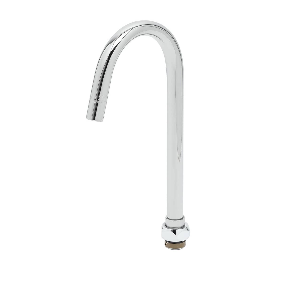 T&amp;S BRASS PARTS T&amp;S Brass 179XP-F05 4-1/4 Plain-End Swivel Gooseneck W/ 0.5 GPM Flow - SKU TS179XP-F05