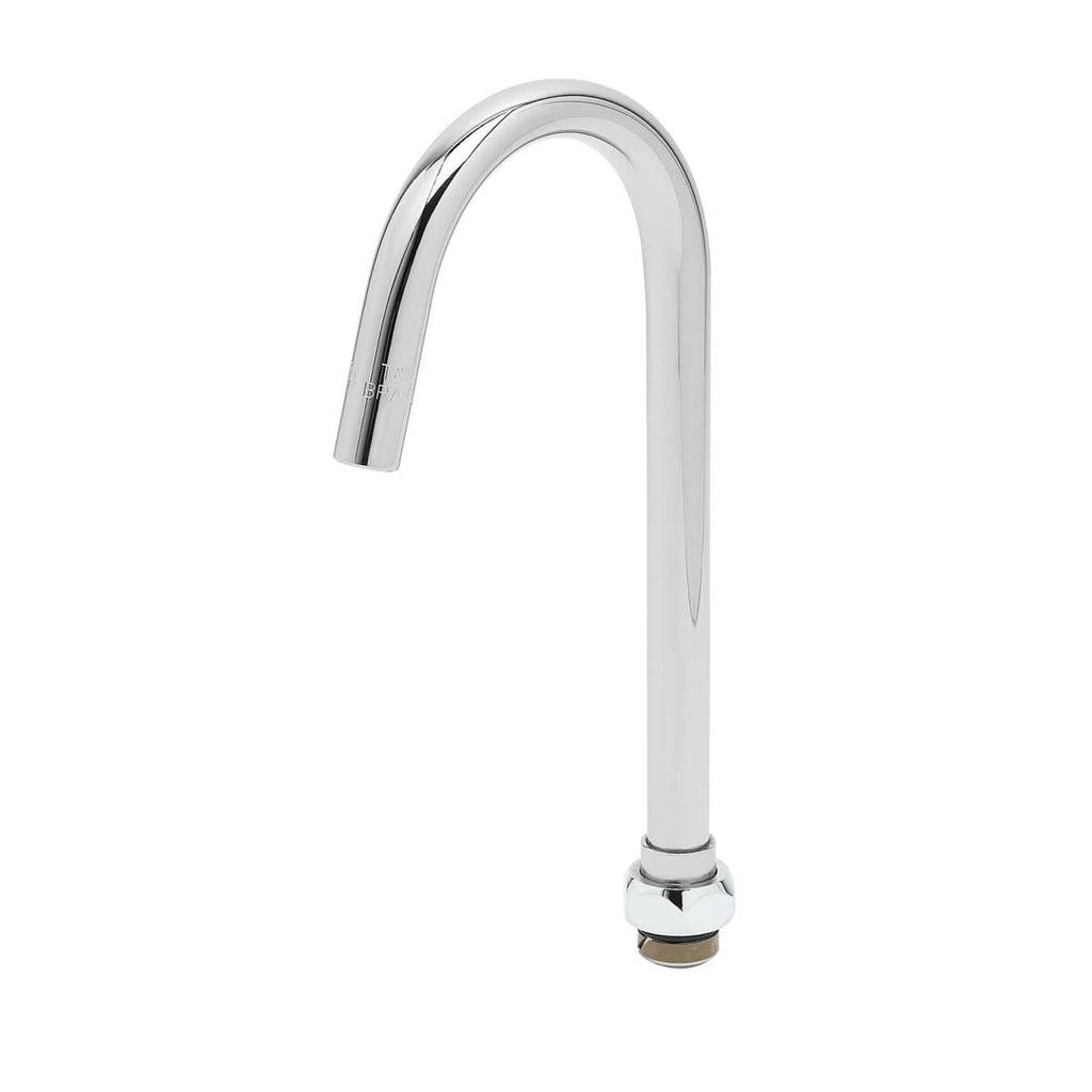 T&S BRASS PARTS T&S Brass 179XP-F05 4-1/4 Plain-End Swivel Gooseneck W/ 0.5 GPM Flow - SKU TS179XP-F05