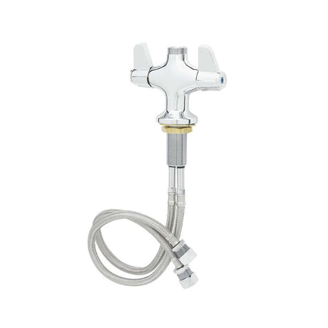 T&amp;S BRASS PARTS T&amp;S Brass 5F-2SLX00 Faucet Deck Mount Single Hole Base 18 Flexible - SKU TS5F-2SLX00