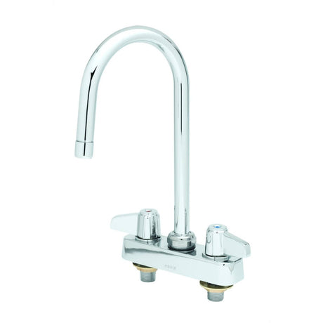 T&amp;S BRASS PARTS T&amp;S Brass 5F-4CLX05 Equip 4 C/C Deck Mount Workboard Faucet 5-1/2 S - SKU TS5F-4CLX05