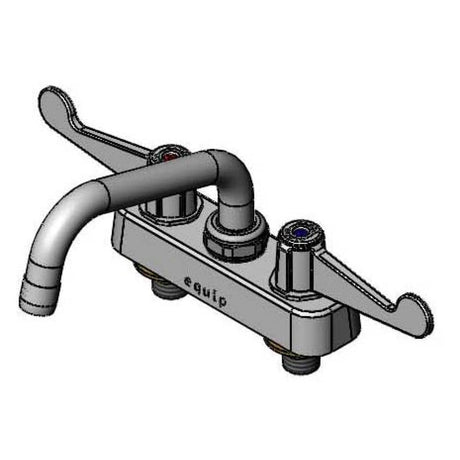 T&amp;S BRASS PARTS T&amp;S Brass 5F-4CWX06 Equip 4 C/C Deck Mount Workboard Fct W/ 6 Swing - SKU TS5F-4CWX06