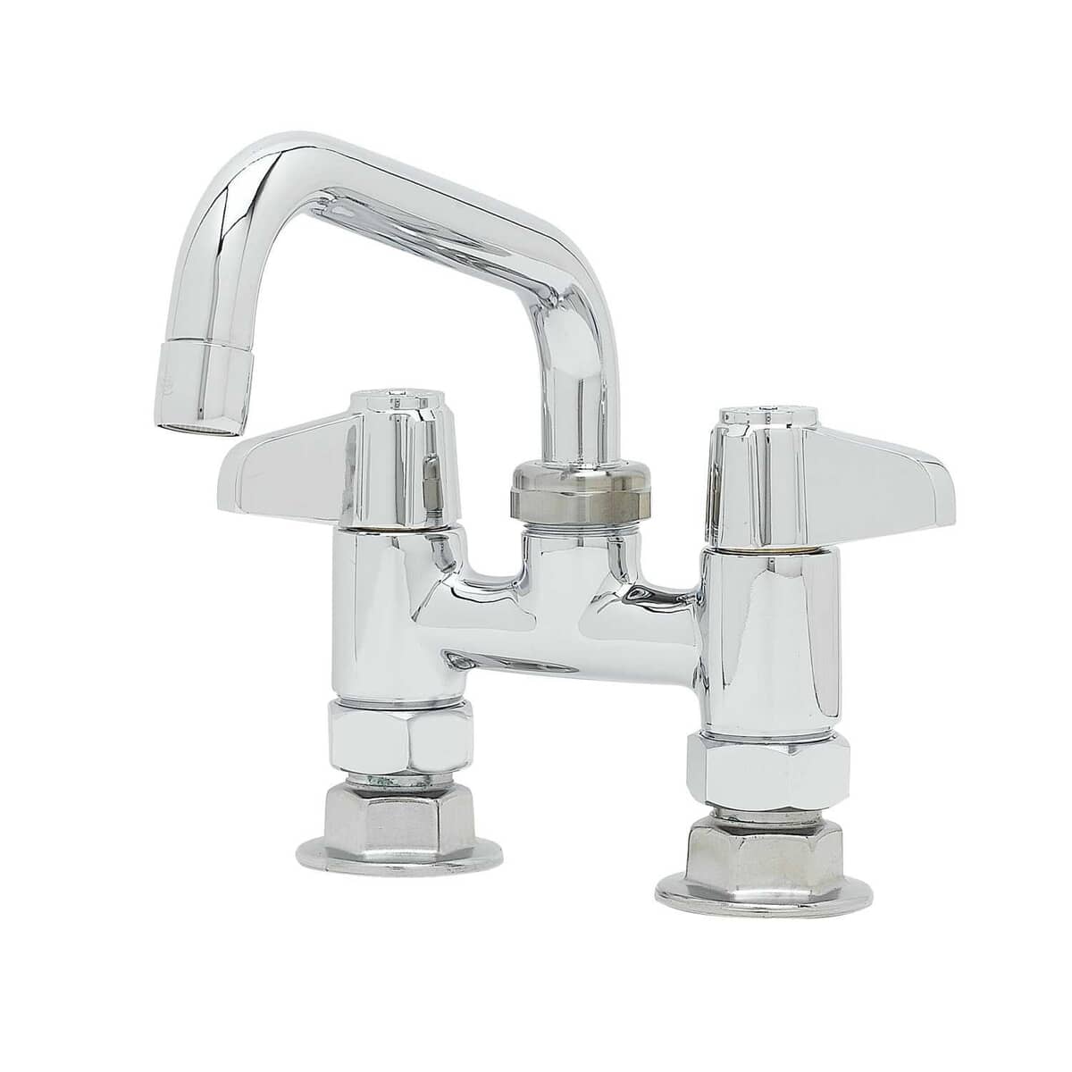 T&amp;S BRASS PARTS T&amp;S Brass 5F-4DLX06 Faucet Deck Mount 4 Centers 6 Swing N - SKU TS5F-4DLX06