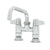 T&S BRASS PARTS T&S Brass 5F-4DLX06 Faucet Deck Mount 4 Centers 6 Swing N - SKU TS5F-4DLX06