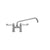 T&S BRASS PARTS T&S Brass 5F-4DWX10 Equip 4 C/C Deck Mount Faucet Swivel 10 Swing - SKU TS5F-4DWX10