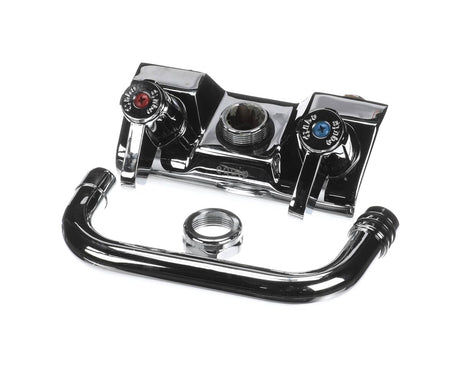 T&amp;S BRASS PARTS T&amp;S Brass 5F-4WLX06 Equip 4 Wall Mount Faucet W/ 6 Swing Noz - SKU TS5F-4WLX06