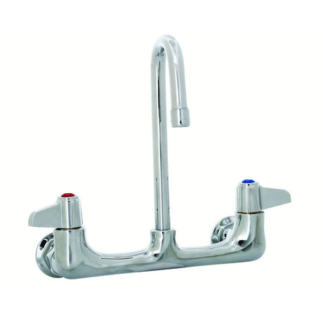 T&amp;S BRASS PARTS T&amp;S Brass 5F-8WLX03 Faucet Wall Mount 8 Centers 3 Rigid Gooseneck - SKU TS5F-8WLX03
