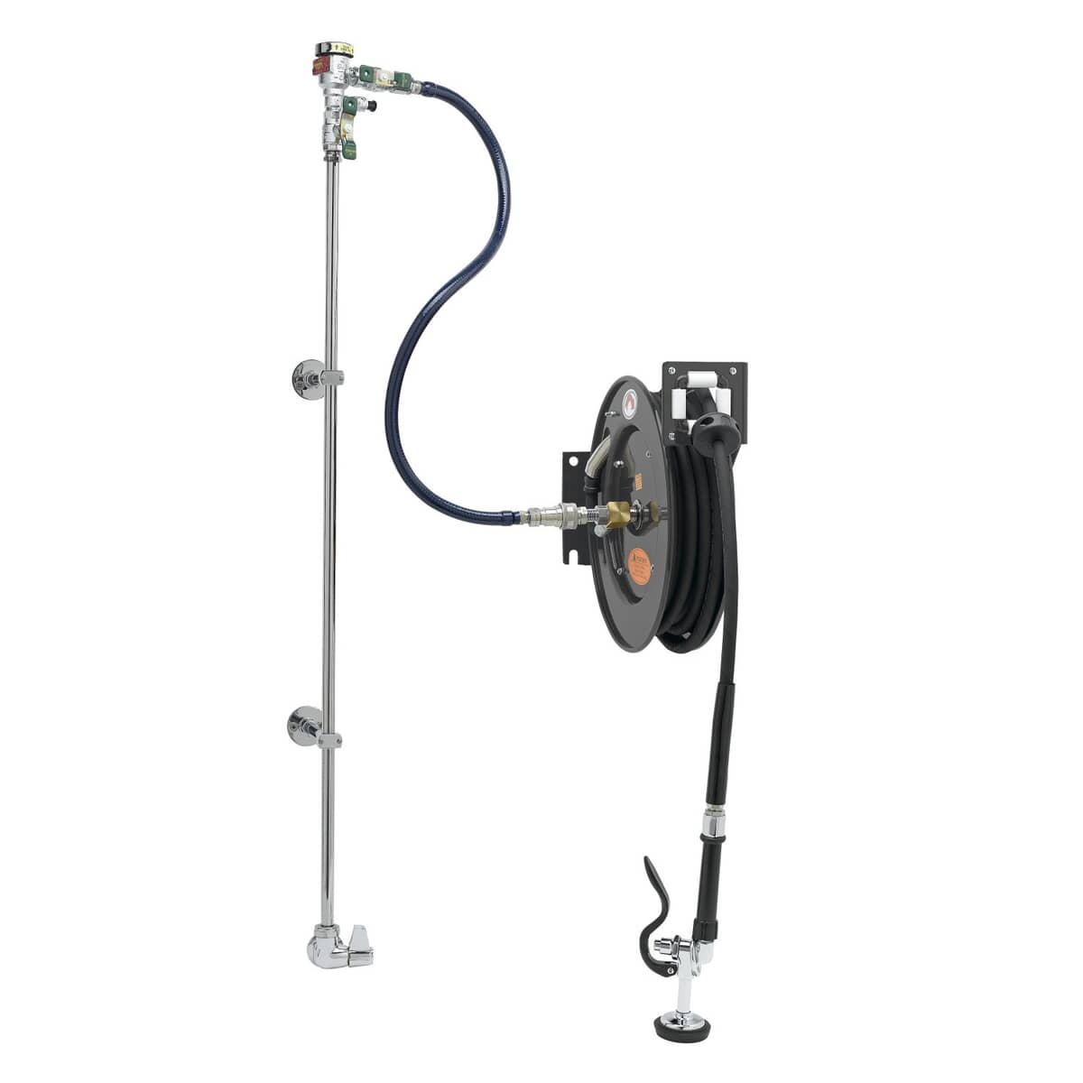 T&amp;S BRASS PARTS T&amp;S Brass 5HR-232-01XE2 Equip Hose Reel System Single-Temp Wall - SKU TS5HR-232-01XE2