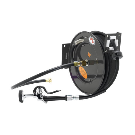 T&amp;S BRASS PARTS T&amp;S Brass 5HR-342-01-GH Hose Reel 1/2 X 50' 5SV-H Spray Valve 3' Conne - SKU TS5HR-342-01-GH