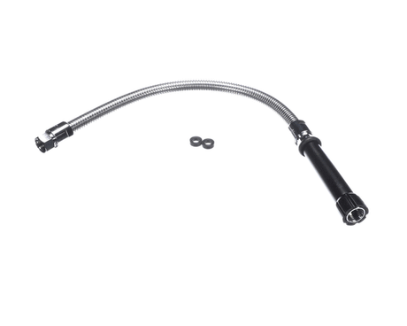 T&amp;S BRASS PARTS T&amp;S Brass 5HSE24 24 Flex Stainless Steel Hose Black Hand - SKU TS5HSE24