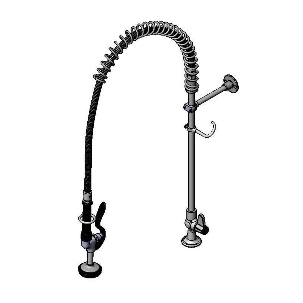 T&amp;S BRASS PARTS T&amp;S Brass 5PR-1S00 Equip Pre-Rinse Unit: Single Hole Less Add-On Fau - SKU TS5PR-1S00