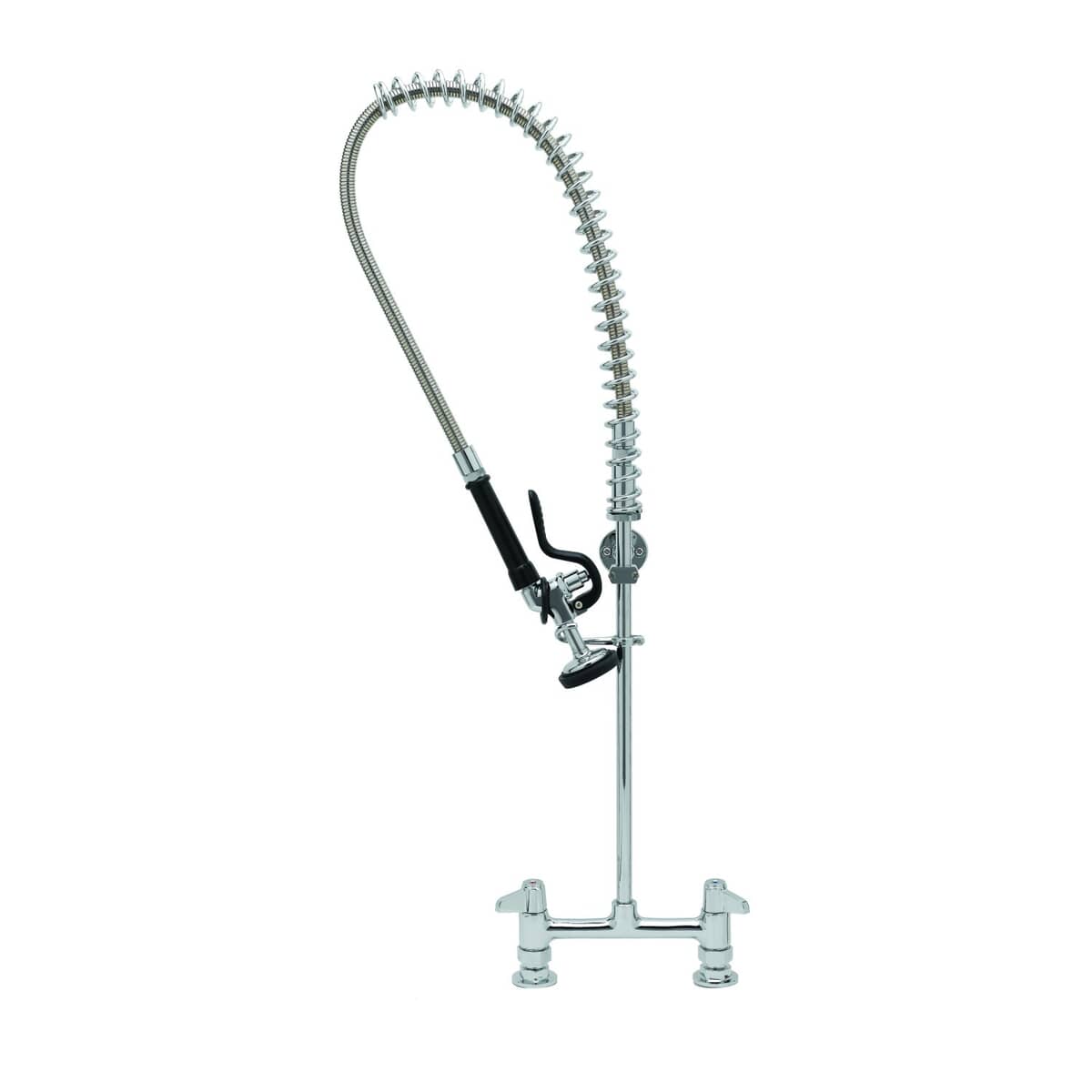 T&amp;S BRASS PARTS T&amp;S Brass 5PR-8D00 Pre-Rinse 8 Centers Deck Mount Less Add-On Faucet - SKU TS5PR-8D00