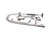 T&S BRASS PARTS T&S Brass 5PR-8W10 Pre-Rinse Wall Mount Base 8 Centers 6 - SKU TS5PR-8W10
