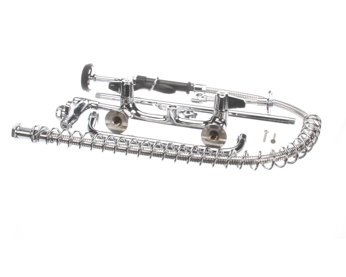 T&amp;S BRASS PARTS T&amp;S Brass 5PR-8W12 Pre-Rinse Wall Mount Base 8 Centers 6 - SKU TS5PR-8W12