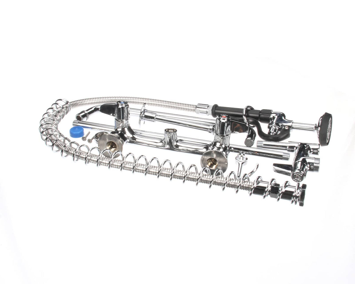 T&amp;S BRASS PARTS T&amp;S Brass 5PR-8W14 Pre-Rinse Wall Mount Base 8 Centers 6 - SKU TS5PR-8W14