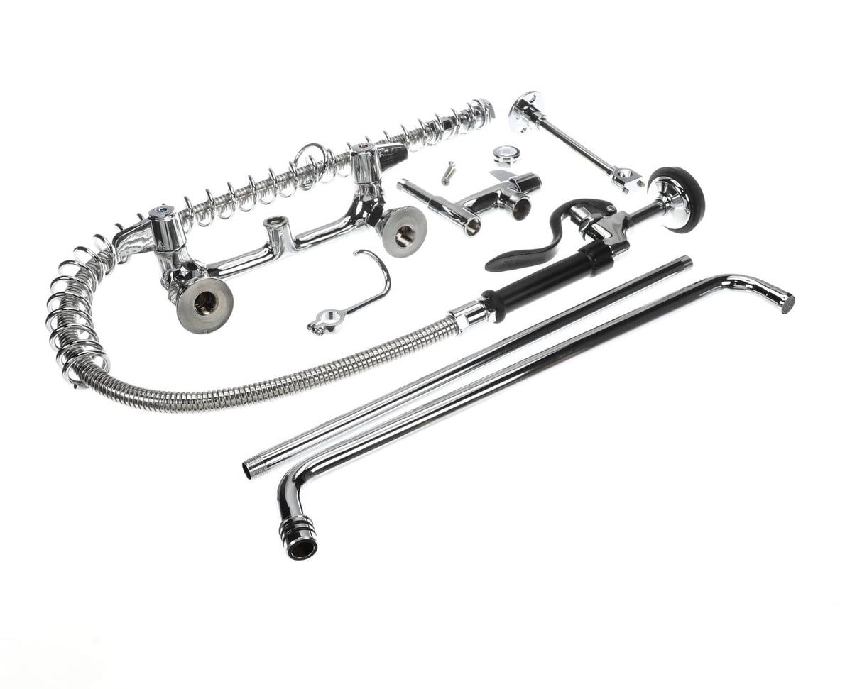 T&amp;S BRASS PARTS T&amp;S Brass 5PR-8W18 Pre-Rinse Wall Mount Base 8 Centers 6 - SKU TS5PR-8W18