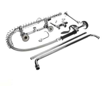T&amp;S BRASS PARTS T&amp;S Brass 5PR-8W18 Pre-Rinse Wall Mount Base 8 Centers 6 - SKU TS5PR-8W18