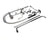 T&S BRASS PARTS T&S Brass 5PR-8W18 Pre-Rinse Wall Mount Base 8 Centers 6 - SKU TS5PR-8W18