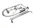 T&S BRASS PARTS T&S Brass 5PR-8W18 Pre-Rinse Wall Mount Base 8 Centers 6 - SKU TS5PR-8W18