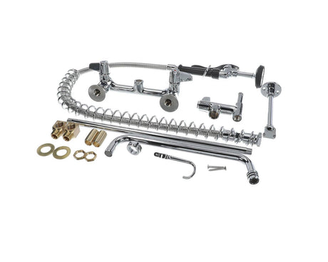 T&amp;S BRASS PARTS T&amp;S Brass 5PR-8WLS12 Pre-Rinse 8 Wall Mount Base Ceramas 1 - SKU TS5PR-8WLS12