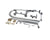 T&S BRASS PARTS T&S Brass 5PR-8WLS12 Pre-Rinse 8 Wall Mount Base Ceramas 1 - SKU TS5PR-8WLS12