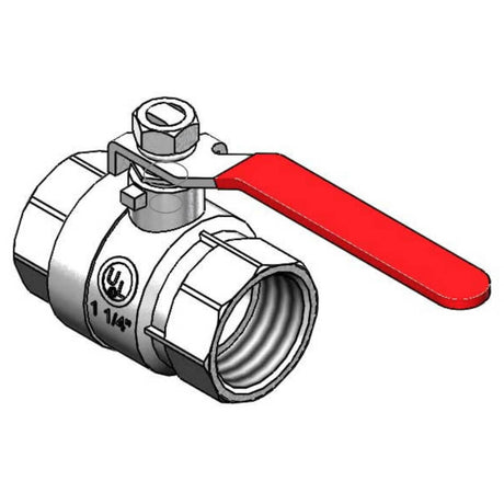 T&amp;S BRASS PARTS T&amp;S Brass AG-7F Gas Appliance Connectors Gas Ball Valve 1-1/4 - SKU TSAG-7F