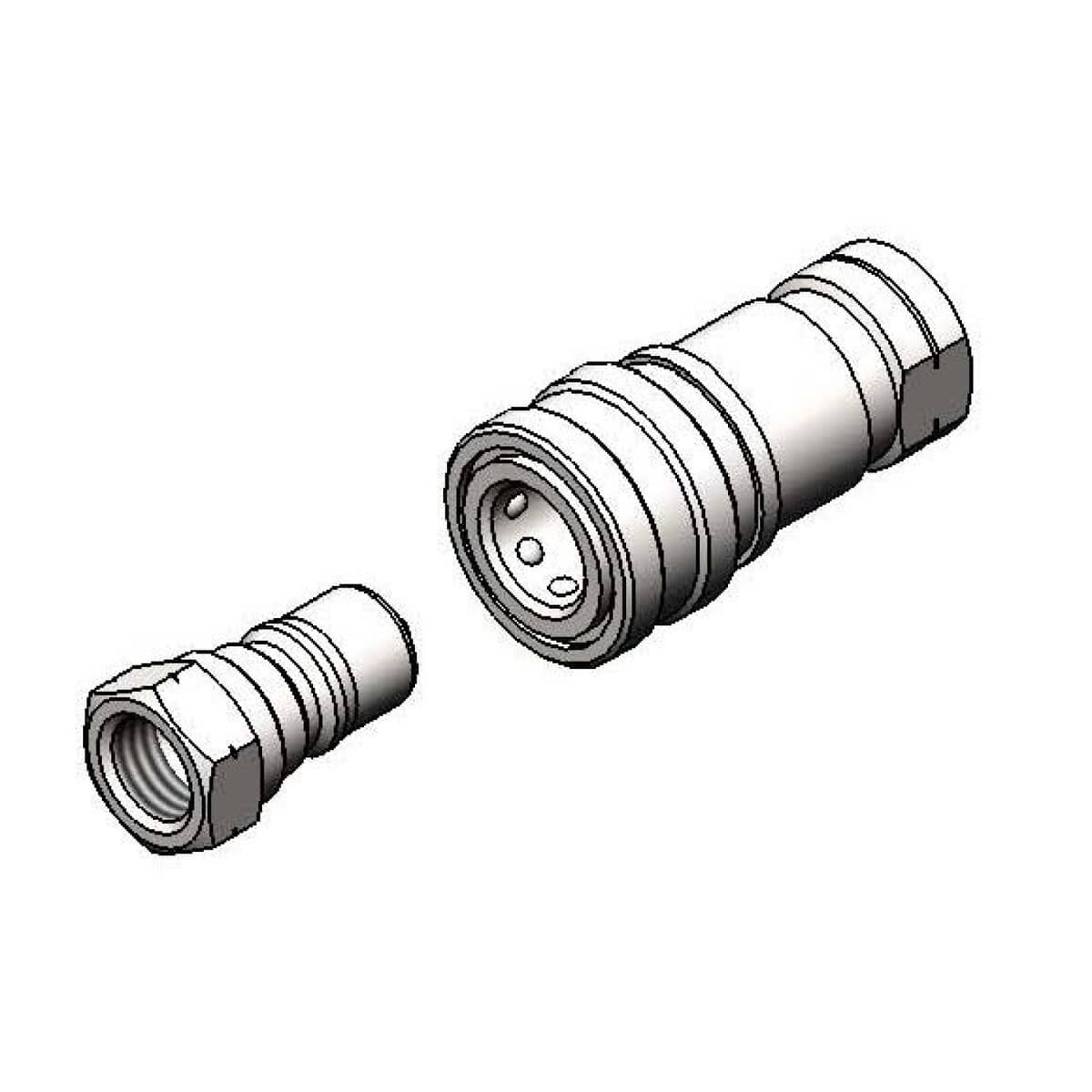 T&amp;S BRASS PARTS T&amp;S Brass AW-5D Water Appliance Connector 3/4 NPT Quick Disconne - SKU TSAW-5D