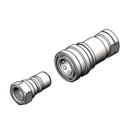 T&amp;S BRASS PARTS T&amp;S Brass AW-5D Water Appliance Connector 3/4 NPT Quick Disconne - SKU TSAW-5D