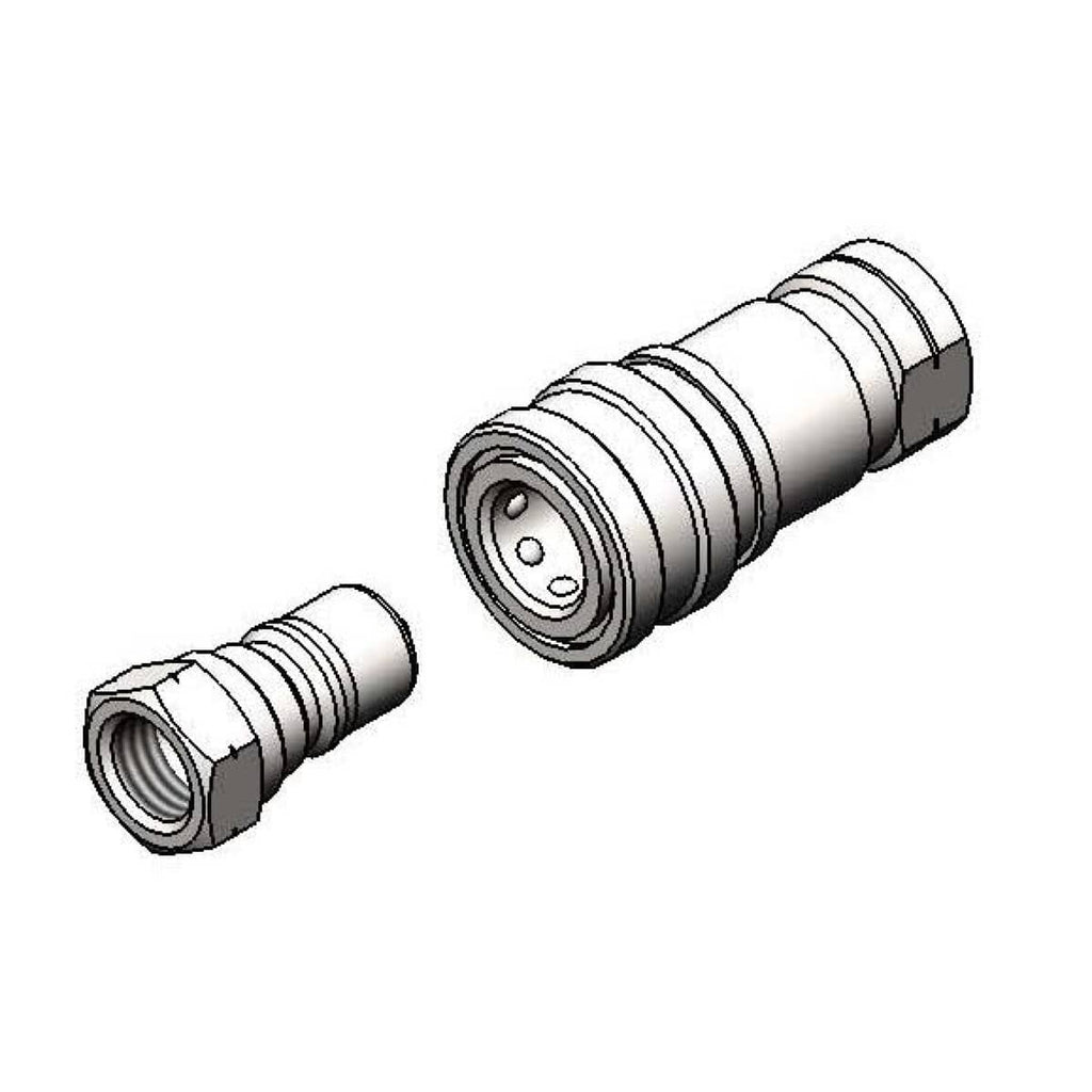 T&S BRASS PARTS T&S Brass AW-5D Water Appliance Connector 3/4 NPT Quick Disconne - SKU TSAW-5D