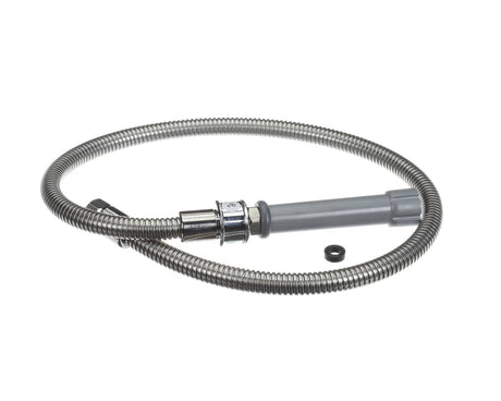 T&amp;S BRASS PARTS T&amp;S Brass B-0044-H-SWV 44 SS Flexible Hose W/ Gray Handle &amp; Prs - SKU TSB-0044-H-SWV