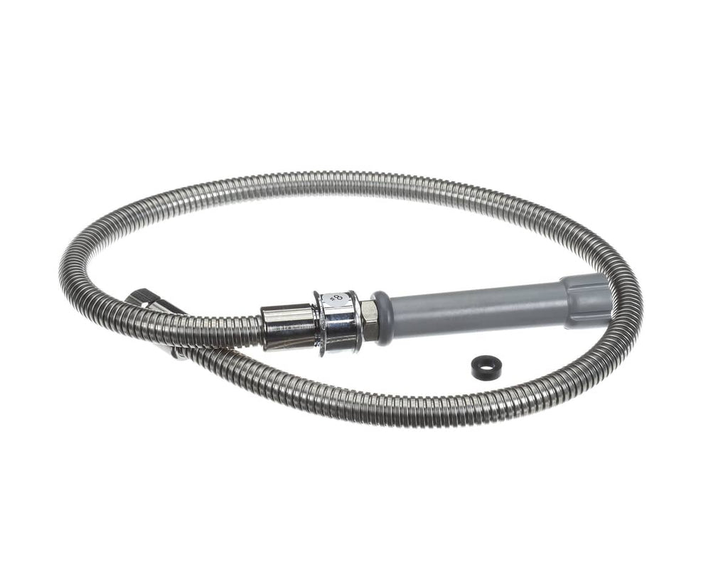 T&S BRASS PARTS T&S Brass B-0044-H-SWV 44 SS Flexible Hose W/ Gray Handle & Prs - SKU TSB-0044-H-SWV