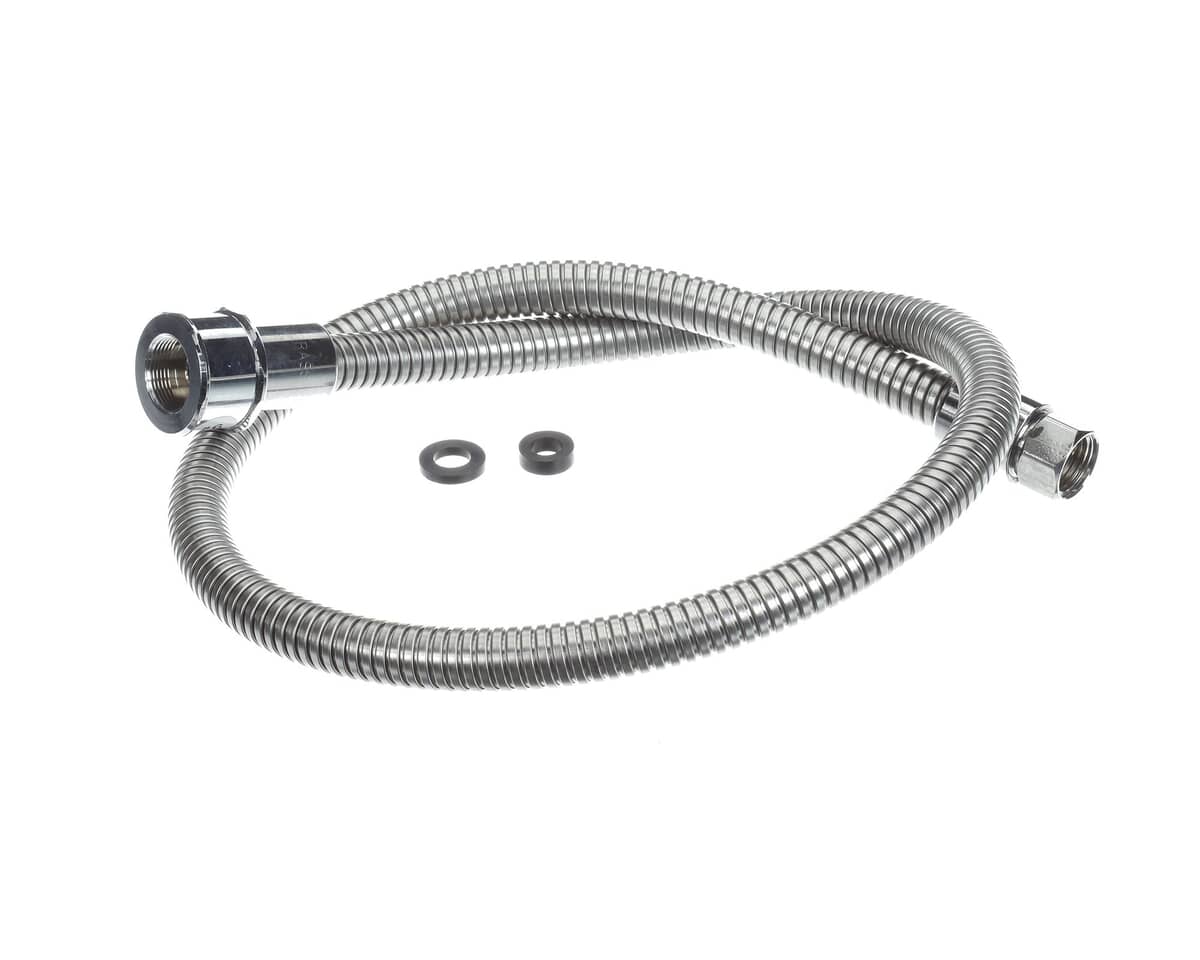 T&amp;S BRASS PARTS T&amp;S Brass B-0044-H2A-SWV 44 SS Flexible Hose W/ Prsv Swivel (Less - SKU TSB-0044-H2A-SWV