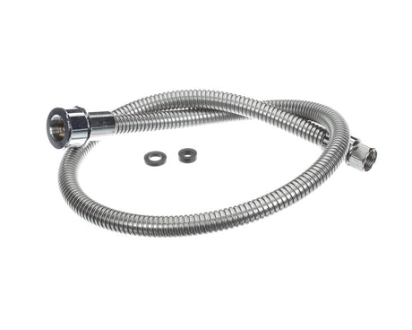 T&amp;S BRASS PARTS T&amp;S Brass B-0044-H2A-SWV 44 SS Flexible Hose W/ Prsv Swivel (Less - SKU TSB-0044-H2A-SWV