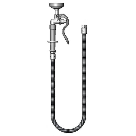 T&amp;S BRASS PARTS T&amp;S Brass B-0044-H3 Hose, 44 Flexible Stainless Steel With 172A Adapt - SKU TSB-0044-H3