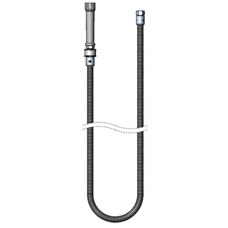 T&amp;S BRASS PARTS T&amp;S Brass B-0068-H-SWV 68 SS Flexible Hose W/ Gray Handle &amp; Prs - SKU TSB-0068-H-SWV