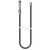T&S BRASS PARTS T&S Brass B-0068-H-SWV 68 SS Flexible Hose W/ Gray Handle & Prs - SKU TSB-0068-H-SWV