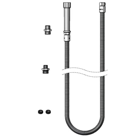 T&amp;S BRASS PARTS T&amp;S Brass B-0072-HP Hose 72 Flexible Stainless Steel Inclu - SKU TSB-0072-HP