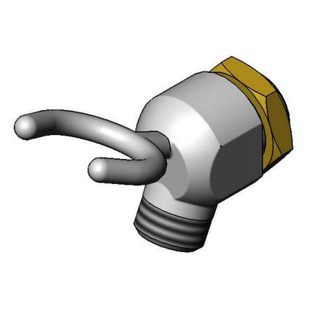 T&amp;S BRASS PARTS T&amp;S Brass B-0104-LF Wall Hook: 3/4-14UN Male Outlet, 3/8 NPT Female I - SKU TSB-0104-LF