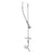 T&S BRASS PARTS T&S Brass B-0111 Easyinstall Pre-Rinse: Overhead Swivel Arm Single - SKU TSB-0111