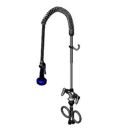 T&amp;S BRASS PARTS T&amp;S Brass B-0113-08 Easy-Install Pre-Rinse Single Hole Deck Mount Bas - SKU TSB-0113-08