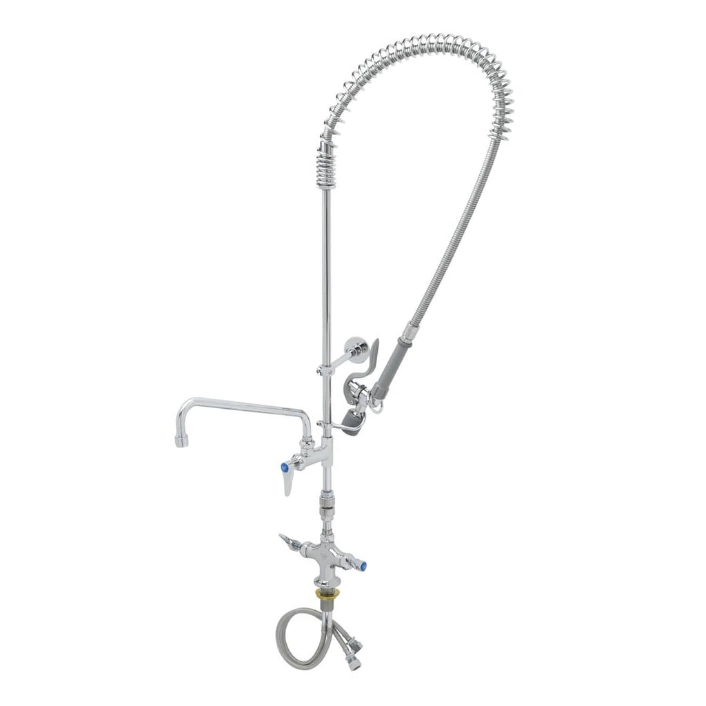 T&S BRASS PARTS T&S Brass B-0113-12-CRVBC Pre-Rinse Single Deck Mount Add-On Faucet Swing - SKU TSB-0113-12-CRVBC